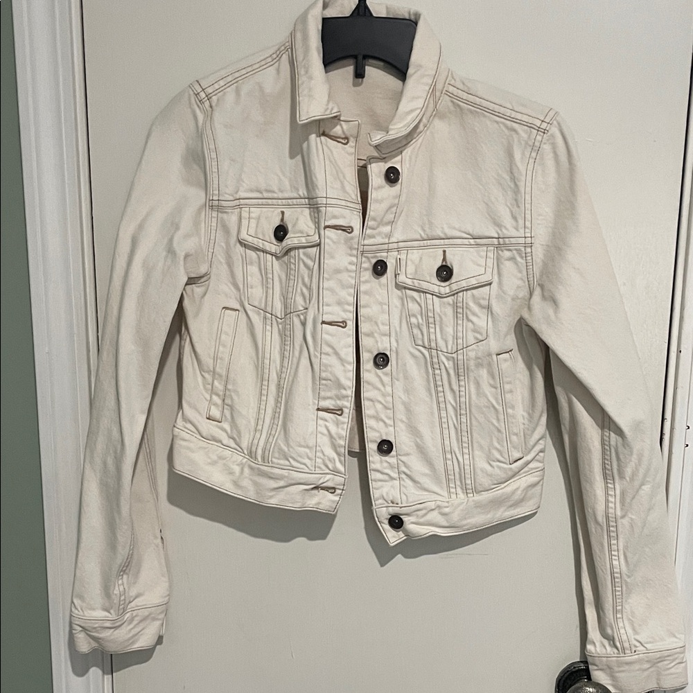 Toms cream-colored denim Jacket